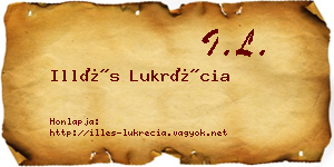 Illés Lukrécia névjegykártya